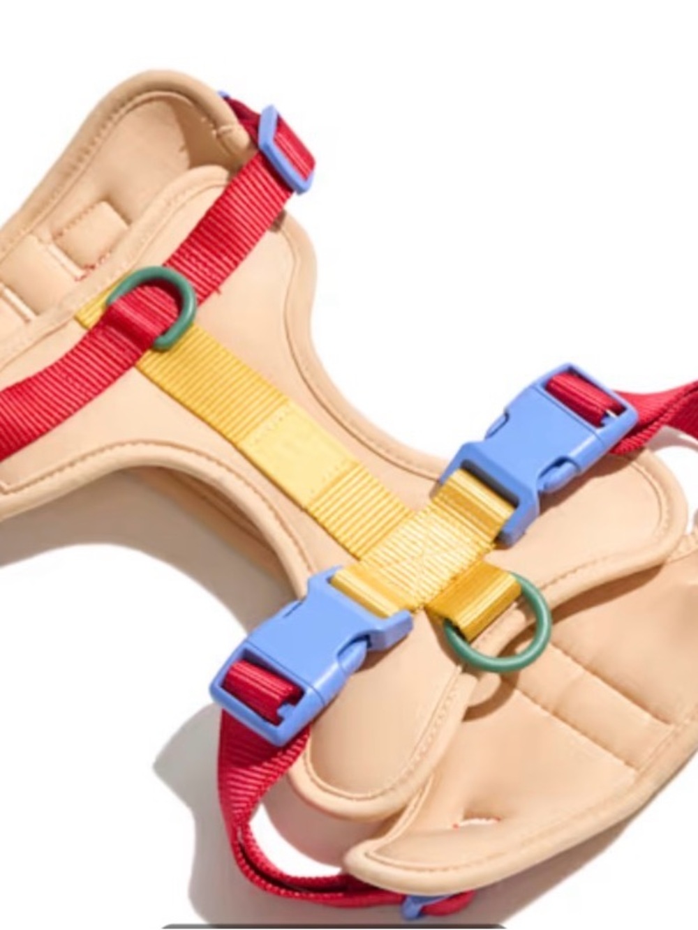 Wild One Colorblock Harness Sandal - Beige & Multicolor
